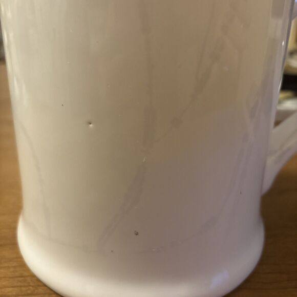 Home Essentials White Ceramic Pitcher Milk Farm House Cottagecore Country Boho - Picture 2 of 9